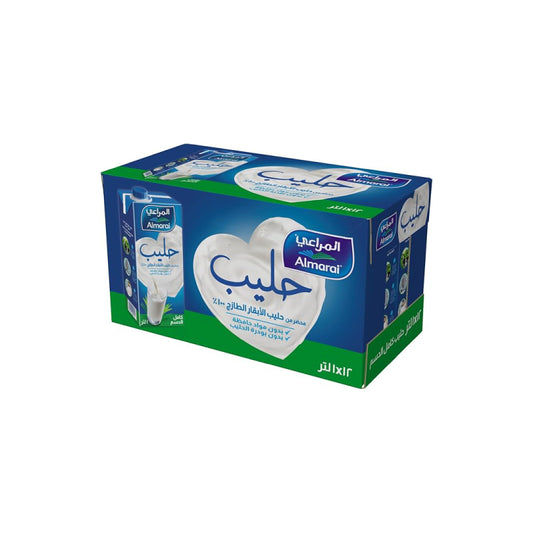 Almarai Long Life Milk - Full Fat Carton 12x1Ltr